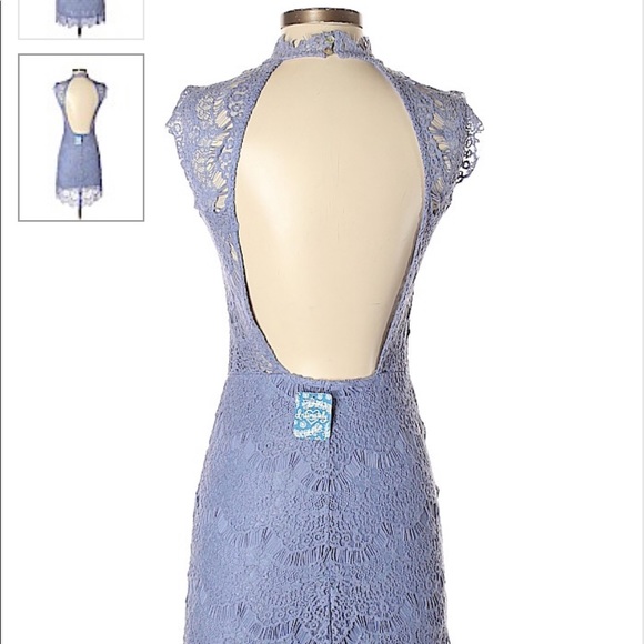 Free People Periwinkle Lace Dress - Picture 3 of 3